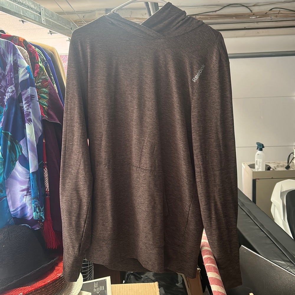 Grey Reebok Hoodie, 10/10, No Flaws